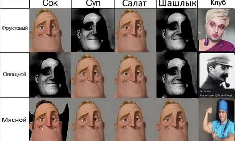 Фруктовый, овощной, мясной шашлык