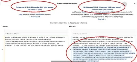 Wikipedia Revision Adds Election Analysis