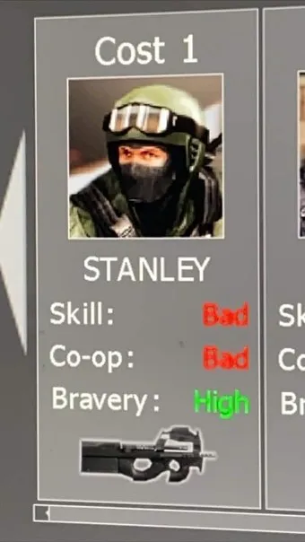 Stanley Cost 1 Character Card