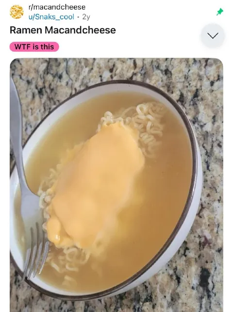 Ramen Macandcheese Disaster