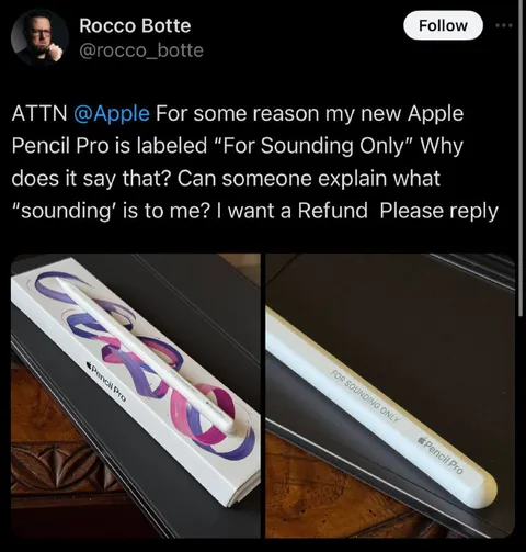 Apple Pencil Sounding Confusion