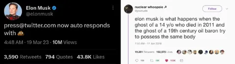 Elon Musk Possessed by Two Ghosts