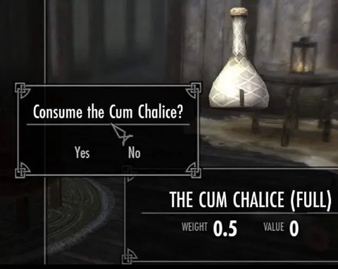 The Cum Chalice Is Full