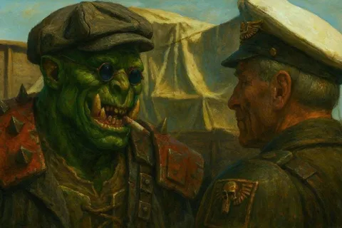 Орк и имперский гвардеец