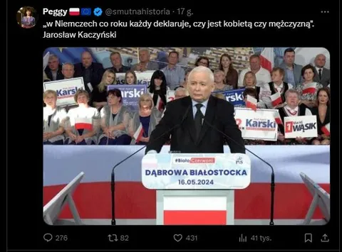 Kaczyński o deklarowaniu płci