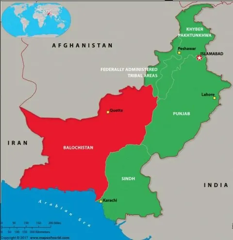 Balochistan on the Map