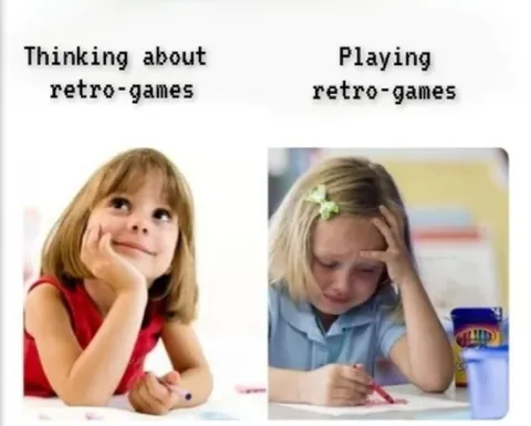 Thinking About vs Playing Retro Games