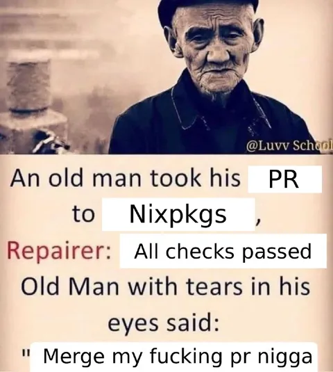 Old Man Wants PR Merged