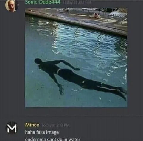 Endermen Can't Go in Water