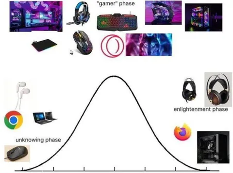 Gamer Enlightenment Bell Curve