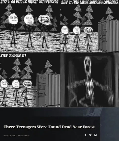 Shipping Container Forest Horror