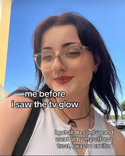 Excited to See the TV Glow