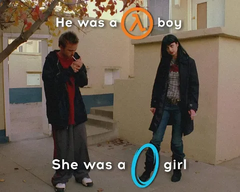 Half-Life Boy Portal Girl