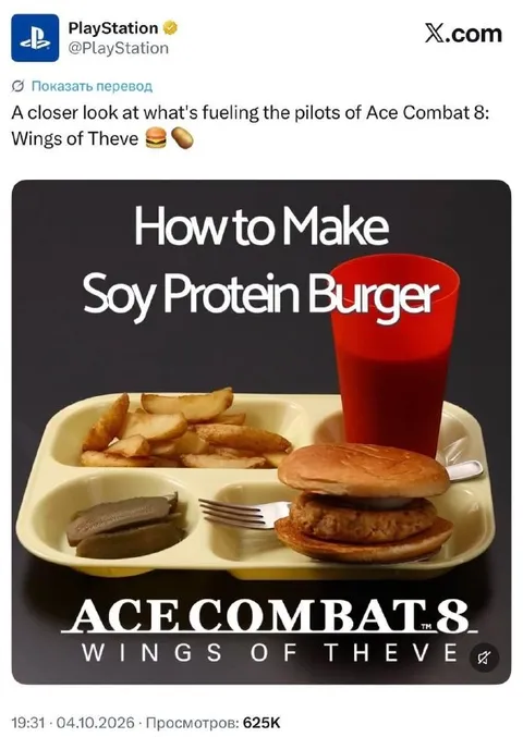 Ace Combat Soy Protein Burger