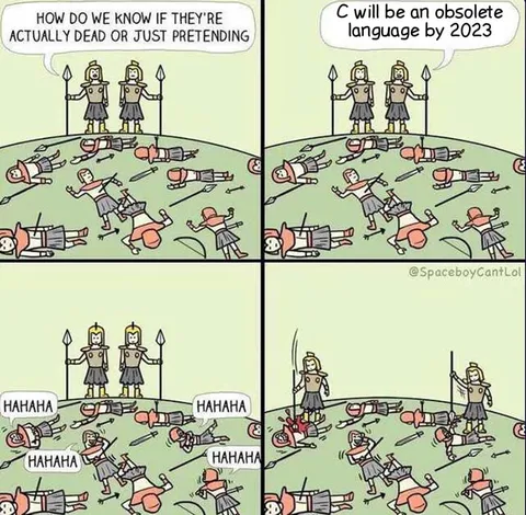 C Language Obsolescence Joke
