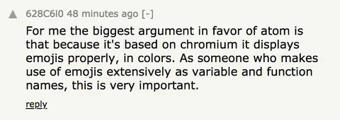 Atom's Chromium Emoji Argument