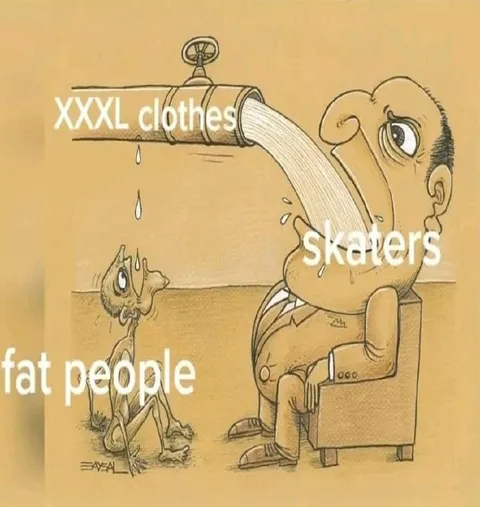 XXXL Clothes Skaters Fat People