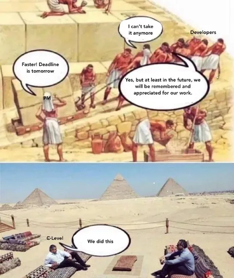 Developers Build Pyramids for Management