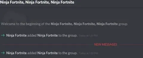 Ninja Fortnite Group Chat