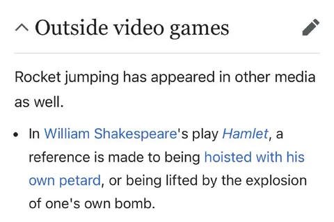 Rocket Jumping in Hamlet