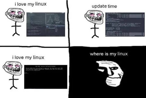 Where Is My Linux Trollface