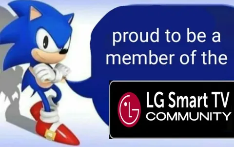 Sonic proud LG Smart TV member
