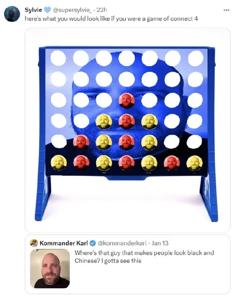 Connect Four Face Transformation