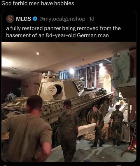Men’s Basement Tank Hobby