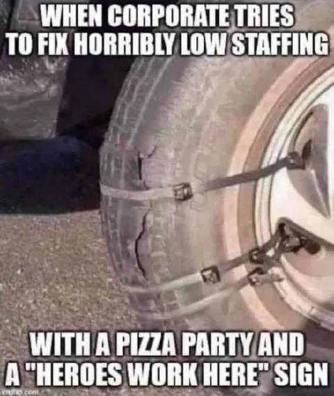 Corporate Fixes Low Staffing