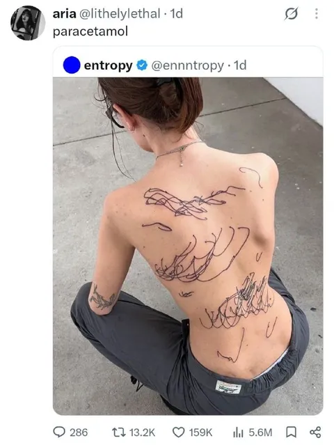 Paracetamol Tattoo Chaos
