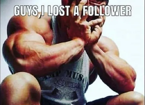 Guys, I Lost a Follower