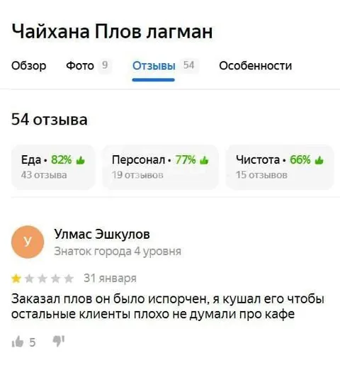Испортил плов ради клиентов