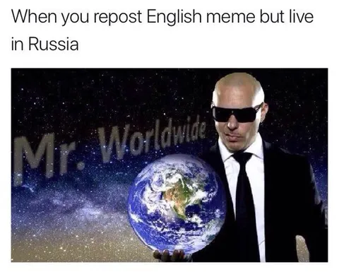 Reposting English Memes in Russia