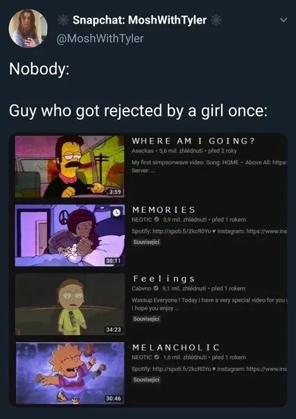Rejected Guy's Melancholic Playlist