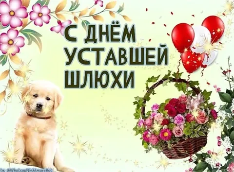 С днём уставшей шлюхи
