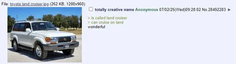 Land Cruiser Can Cruise on Land