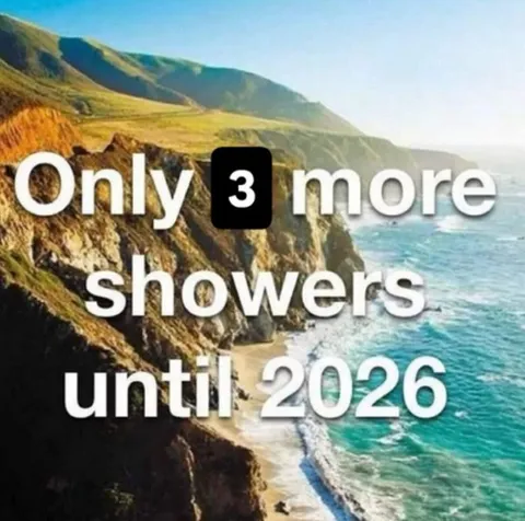 Only Three More Showers Until 2026