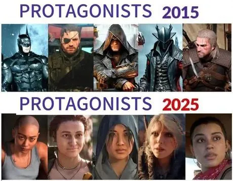 Protagonists 2015 vs 2025