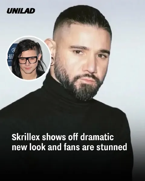Skrillex dramatic new look