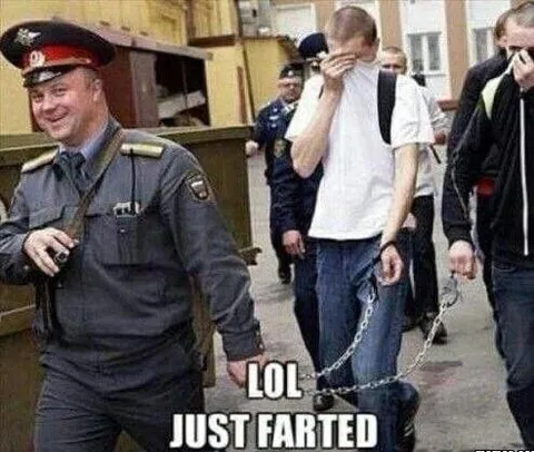 LOL Just Farted Police Escort