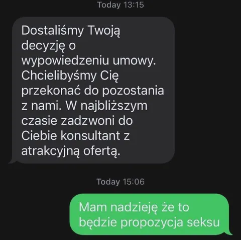 Oferta pozostania w firmie
