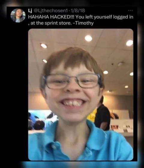 HAHAHA HACKED Sprint Store