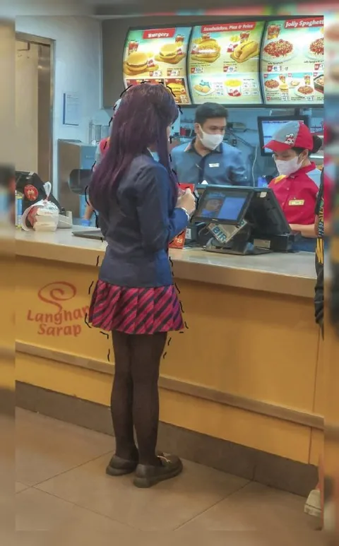 Ordering at Jollibee