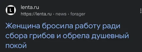 Женщина бросила работу ради грибов