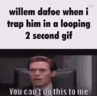 Willem Dafoe looping GIF