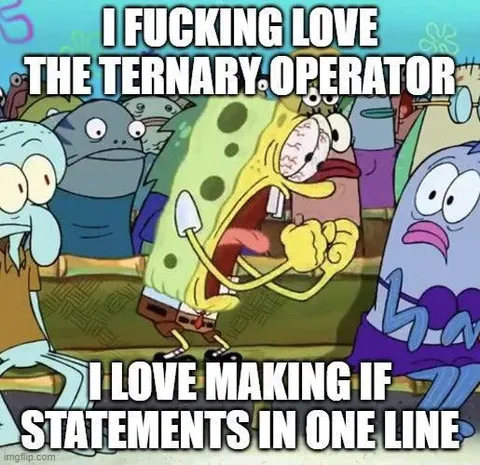 SpongeBob Loves Ternary Operators