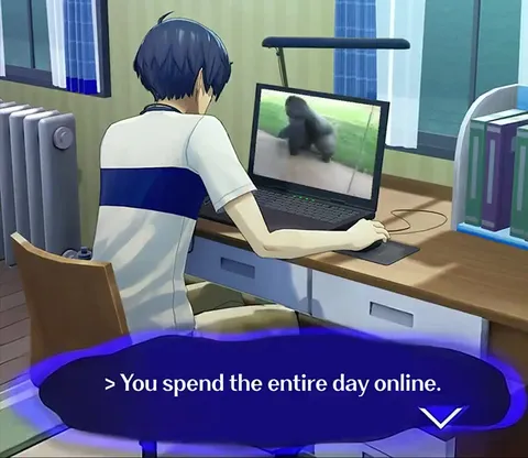 Spending the Entire Day Online