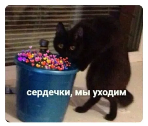 Сердечки, мы уходим