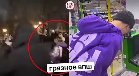 Грязное впш громит машину