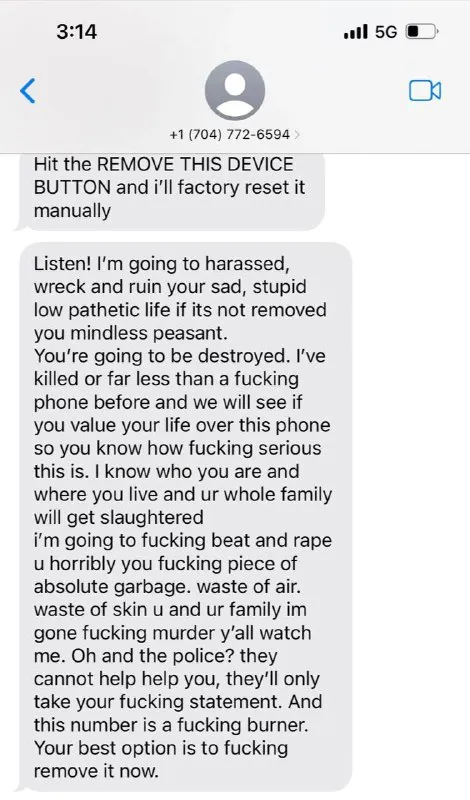 Remove This Device Threat